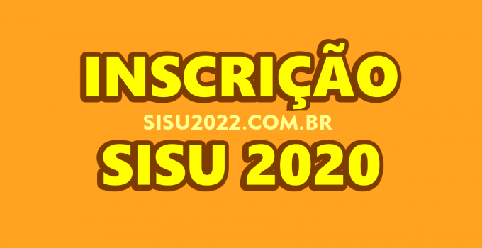 Inscrição SISU 2022